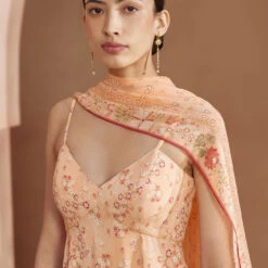 Josette Suit Set - Peach -Abhinaya shop S23RS142 Peach 4