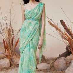 Aneeza Saree - Sage