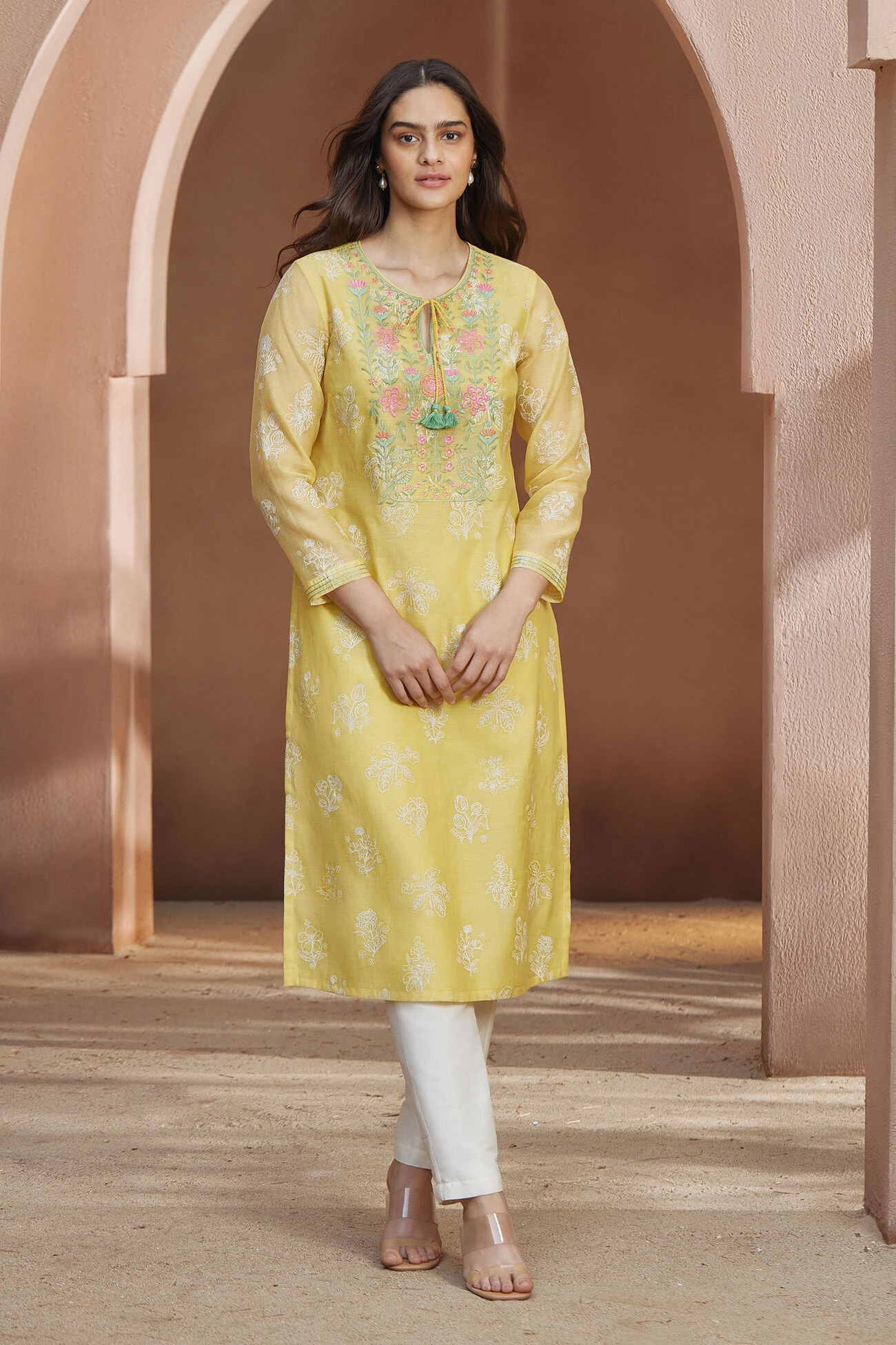 Zaina Kurta - Yellow 1 Zaina Kurta - Yellow