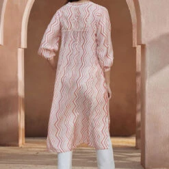 Ermir Kurta - Peach -Abhinaya shop S23S132A Peach 3