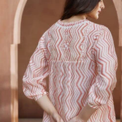 Ermir Kurta - Peach -Abhinaya shop S23S132A Peach 5