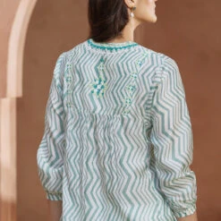 Ermir Kurta - Sage -Abhinaya shop S23S132A Sage 5