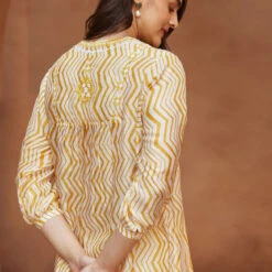 Ermir Kurta - Yellow -Abhinaya shop S23S132A Yellow 5