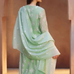 Zaiba Suit Set - Sage 8 Zaiba Suit Set - Sage -Abhinaya shop S23S146 Sage 4