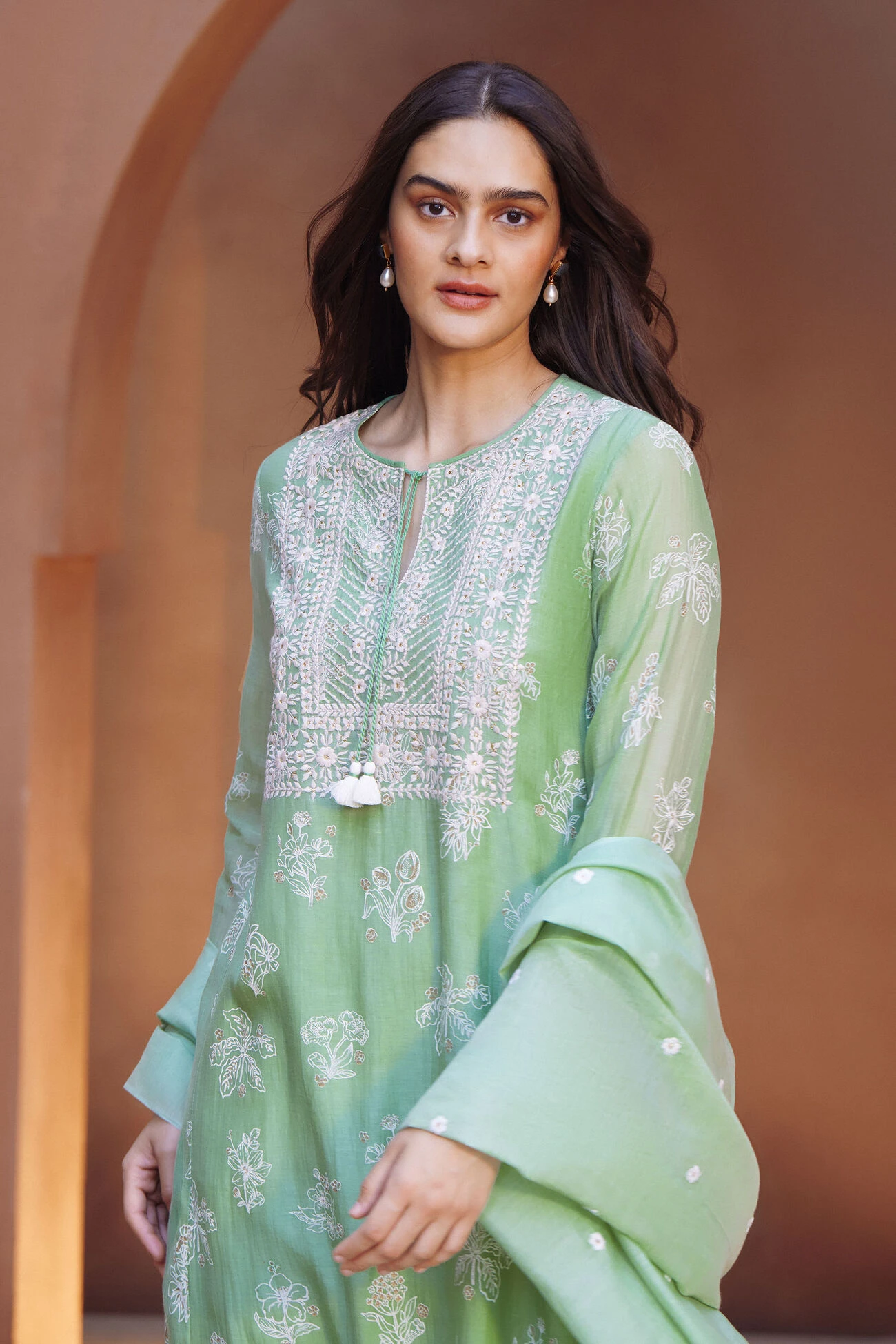 Zaiba Suit Set - Sage 5 Zaiba Suit Set - Sage - Image 5