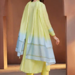 Salmi Suit Set - Lime -Abhinaya shop S23S7 Lime 3