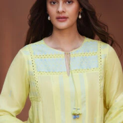 Salmi Suit Set - Lime -Abhinaya shop S23S7 Lime 6