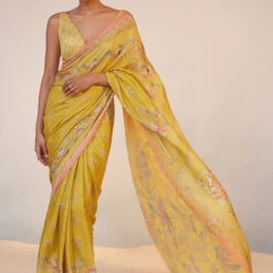 Ember Saree Set - Mustard