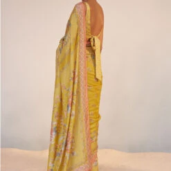 Ember Saree Set - Mustard -Abhinaya shop S23SA50 Msted 3