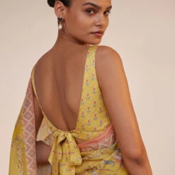 Ember Saree Set - Mustard -Abhinaya shop S23SA50 Msted 5