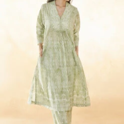 Estaa Kurta Set - Sage