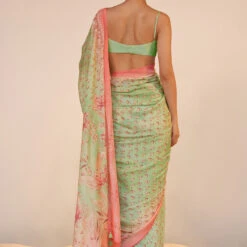 Shyla Saree - Sage -Abhinaya shop S23SN30 Sage 3