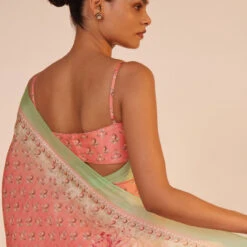 Umaiza Saree - Pink -Abhinaya shop S23SN31 Pink 5