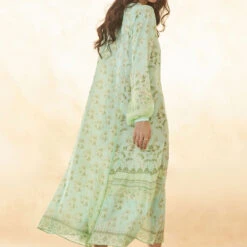 Jarek Tunic Dress - Green 7 Jarek Tunic Dress - Green -Abhinaya shop S23SN33 GREEN 3