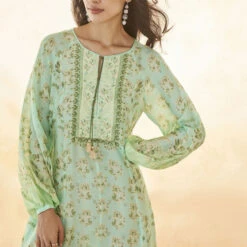 Jarek Tunic Dress - Green 8 Jarek Tunic Dress - Green -Abhinaya shop S23SN33 GREEN 4