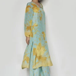 Sama Kurta Set - Aqua 8 Sama Kurta Set - Aqua -Abhinaya shop S23SN36 Aqua 3