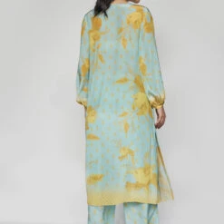 Sama Kurta Set - Aqua 9 Sama Kurta Set - Aqua -Abhinaya shop S23SN36 Aqua 4