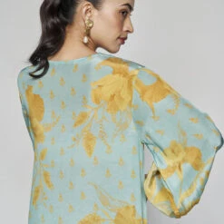 Sama Kurta Set - Aqua 11 Sama Kurta Set - Aqua -Abhinaya shop S23SN36 Aqua 6