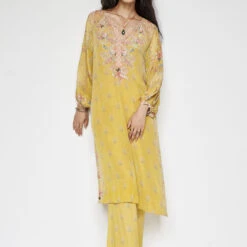 Nisho Kurta Set - Yellow