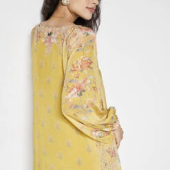Nisho Kurta Set - Yellow -Abhinaya shop S23SN37 Yellow 5