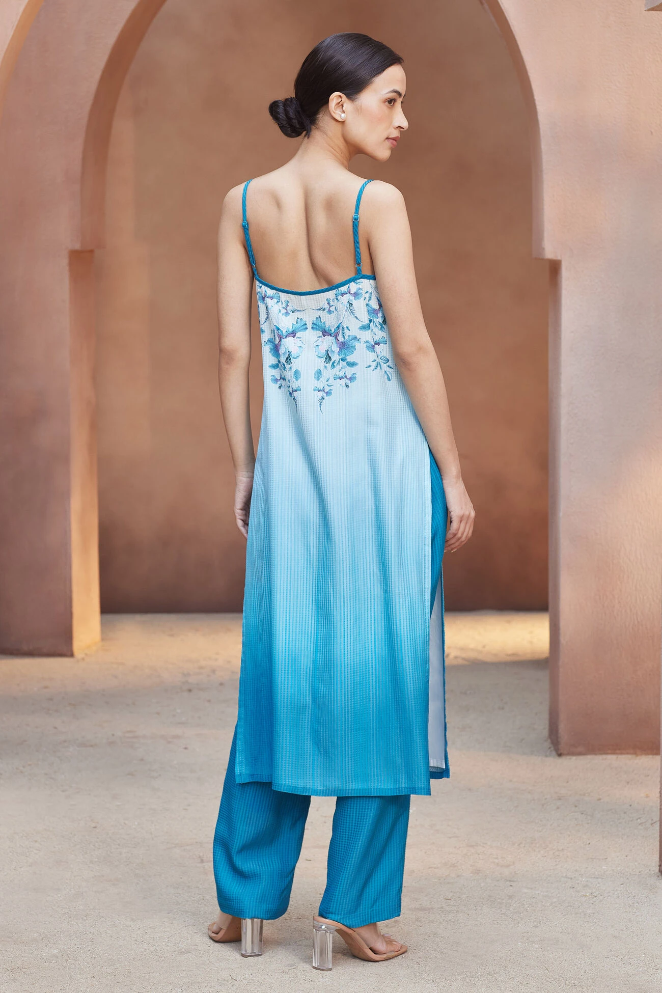 Alani Kurta Set - Blue 3 Alani Kurta Set - Blue - Image 3