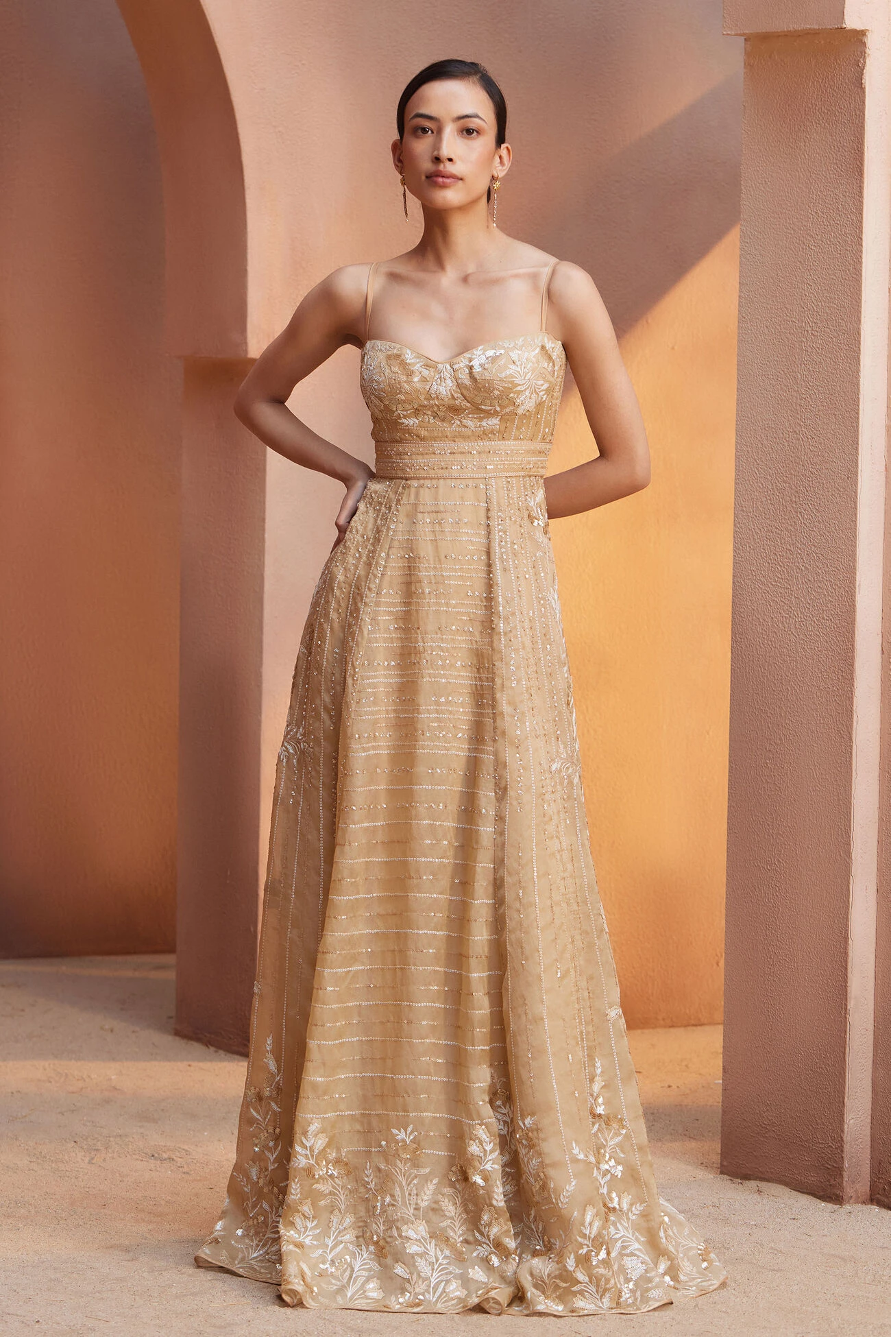 Nusayba Gown - Flesh 1 Nusayba Gown - Flesh