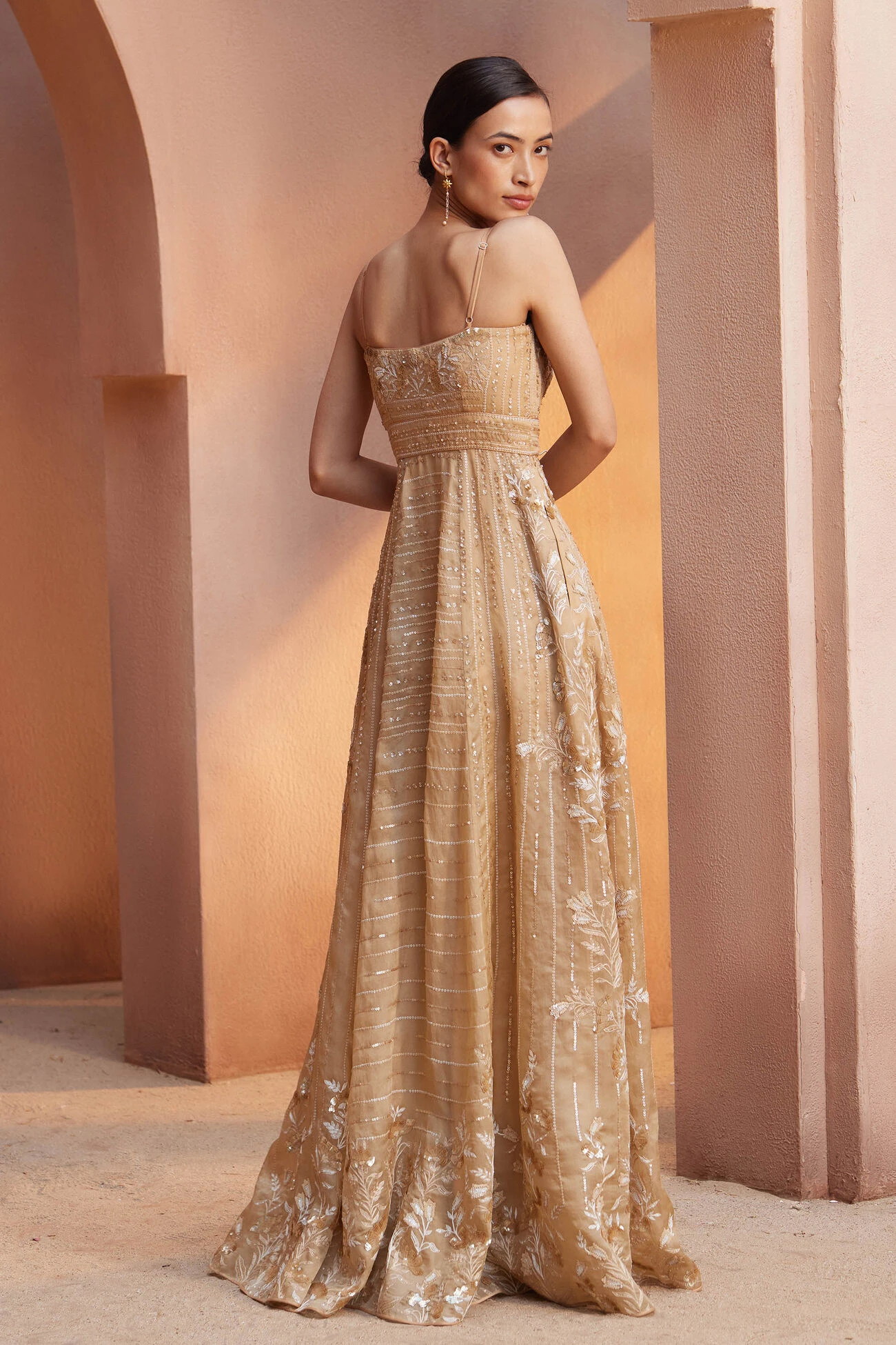 Nusayba Gown - Flesh 2 Nusayba Gown - Flesh - Image 2