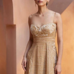 Nusayba Gown - Flesh 8 Nusayba Gown - Flesh -Abhinaya shop S23SR6 Nude 4