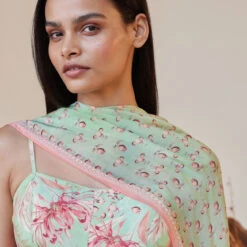 Zumena Suit Set - Sage Green -Abhinaya shop S23SS7 SAGE20GREEN 6