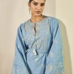 Armonia Kaftan - Blue -Abhinaya shop S24A14K Blue 7