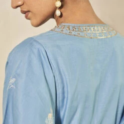 Armonia Kaftan - Blue -Abhinaya shop S24A14K Blue 8