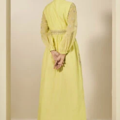 Rhapsody Kaftan - Yellow -Abhinaya shop S24A9K YELLOW 5