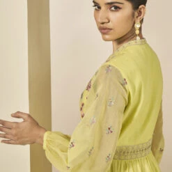 Rhapsody Kaftan - Yellow -Abhinaya shop S24A9K YELLOW 7