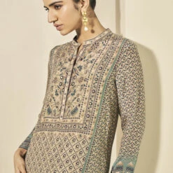 Kazuki Kaftan - Beige -Abhinaya shop S24RN2K Beige 6