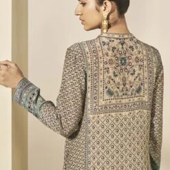 Kazuki Kaftan - Beige -Abhinaya shop S24RN2K Beige 7