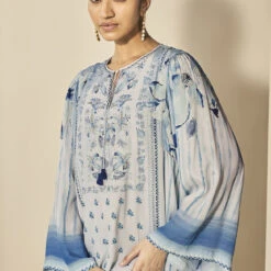 Mizani Kaftan - Blue -Abhinaya shop S24SK3 BLUE 5