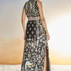 Laila Gown- Black 8 Laila Gown- Black -Abhinaya shop SS19RR247A Black 3