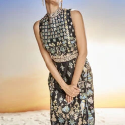 Laila Gown- Black 9 Laila Gown- Black -Abhinaya shop SS19RR247A Black 4