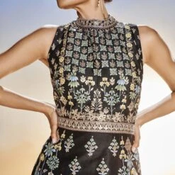 Laila Gown- Black 10 Laila Gown- Black -Abhinaya shop SS19RR247A Black 5