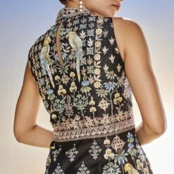 Laila Gown- Black 11 Laila Gown- Black -Abhinaya shop SS19RR247A Black 6