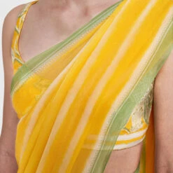 Meera Saree-Yellow 10 Meera Saree-Yellow -Abhinaya shop SS20KSM009 Yellow 5
