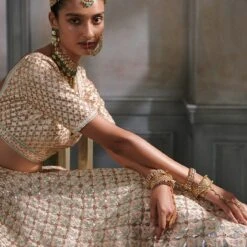 Srinithi Lehenga Set – Ivory 12 Srinithi Lehenga Set – Ivory -Abhinaya shop ad f21a3lcd ivory 4