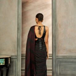 Deetya Bandhani Saree – Black/Red 8 Deetya Bandhani Saree – Black/Red -Abhinaya shop ad f21p68 black 4 1