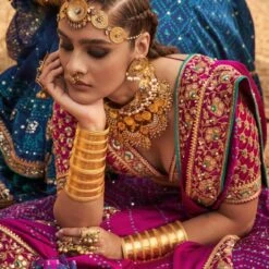 Mihik Bandhani Lehenga Set – Purple 7 Mihik Bandhani Lehenga Set – Purple -Abhinaya shop ad f21p77lcd purple 2