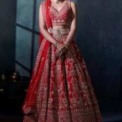 Piari Lehenga Set – Red