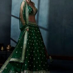 Siya Lehenga Set – Emerald Green