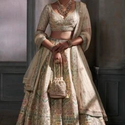Veena Lehenga Set – Cream