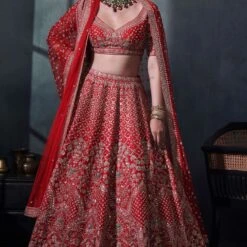 Ela Lehenga Set - Red