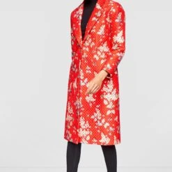 Estelle Jacket – Red -Abhinaya shop ad f21rm132j red 4