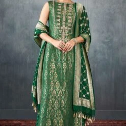Vaishi Sharara Set - Emerald Green